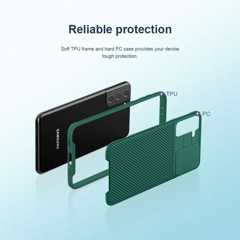 For Samsung Galaxy S21 Plus 5G NILLKIN Black Mirror Pro Series Camshield Full Coverage Dust-proof...