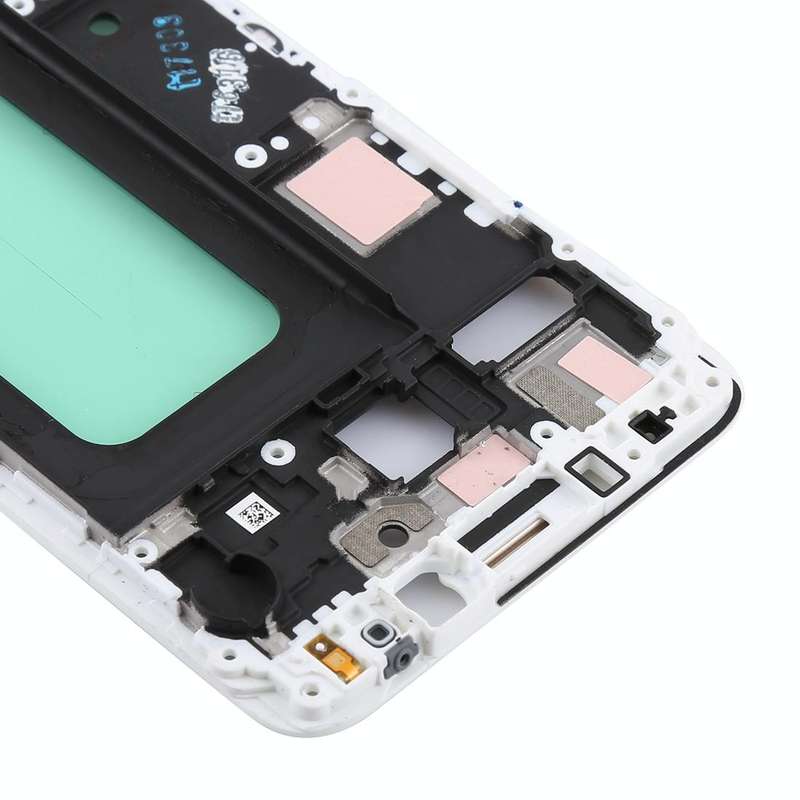 For Galaxy C5 Pro Front Housing LCD Frame Bezel (White)