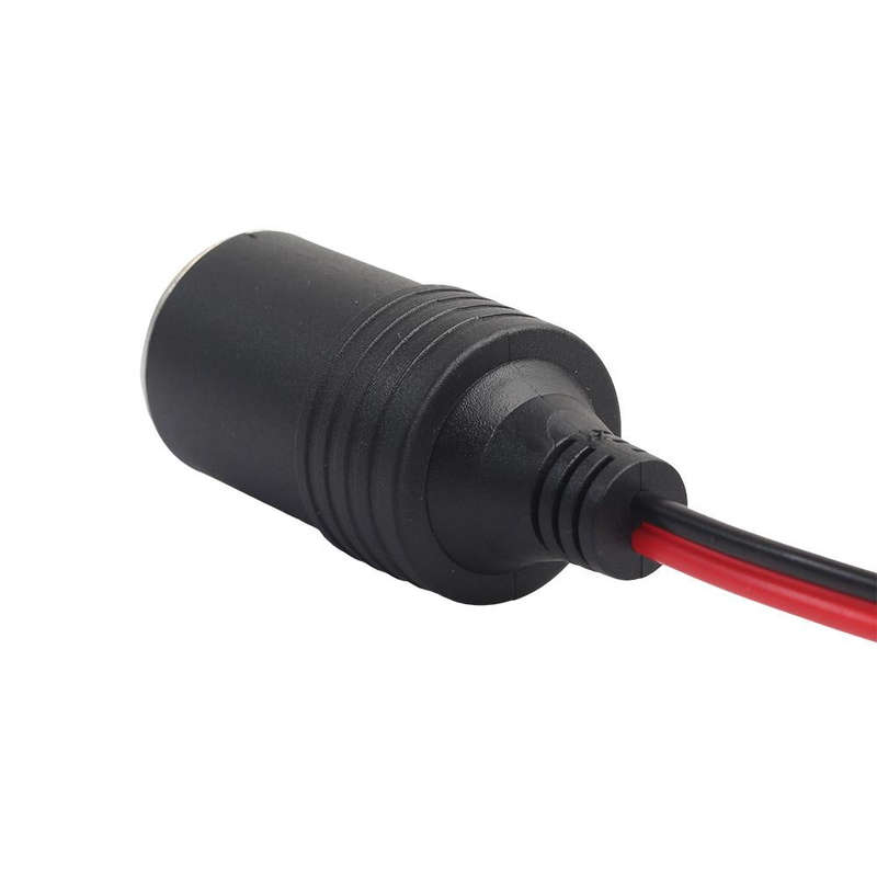 3360 12-24V 10A DIY Soldered Cigarette Lighter Charger Female Plug Socket, Cable Length:30cm
