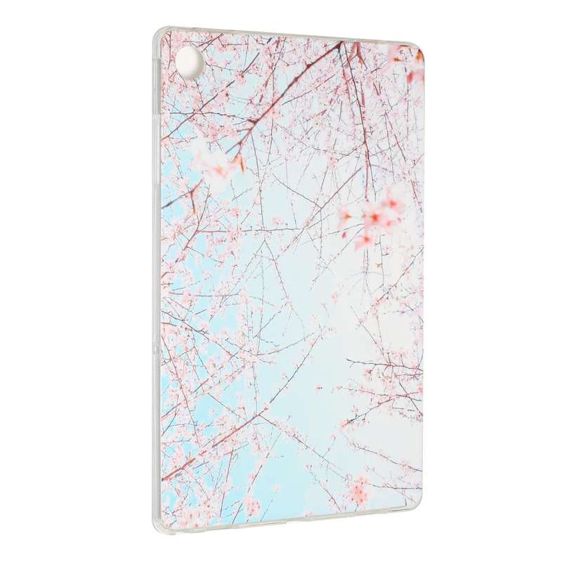 For Lenovo Tab M10 Plus 10.6 3rd Gen 2022 Painted TPU Tablet Case(Cherry Blossoms)