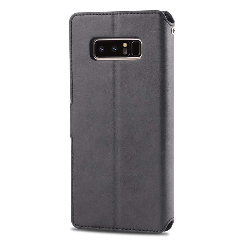 For Galaxy Note 8 AZNS Calf Texture Magnetic Horizontal Flip PU Leather Case with Holder & Card S...