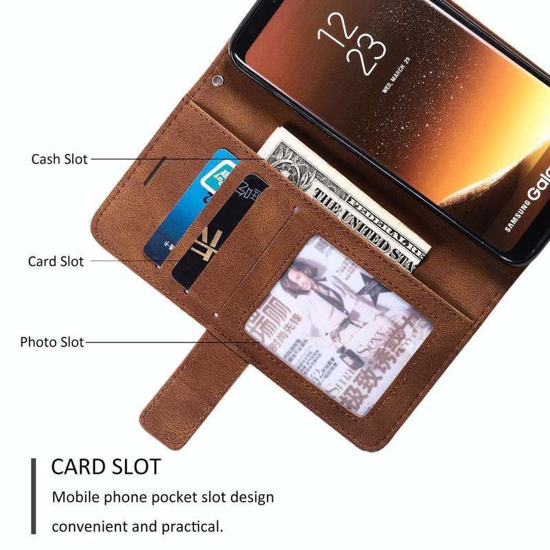For Samsung Galaxy S8 Skin Feel Splicing Horizontal Flip Leather Case with Holder & Card Slots & ...