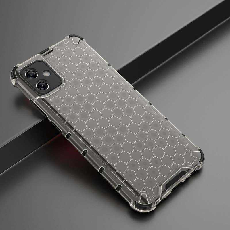 For Samsung Galaxy A04e 5G Honeycomb Shockproof Phone Case(Black)