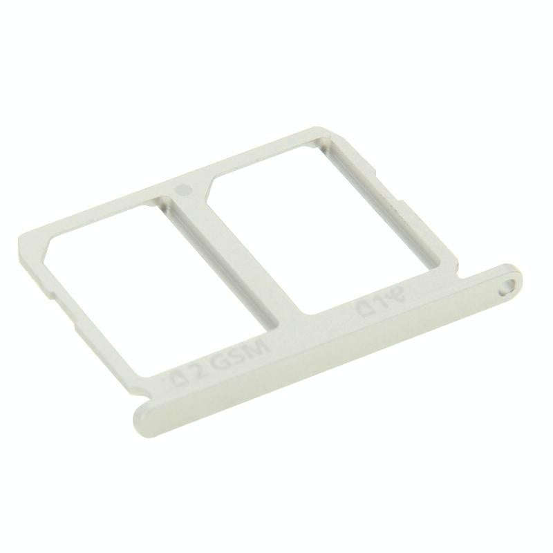 For Galaxy S6 2 SIM Card Tray (Silver)
