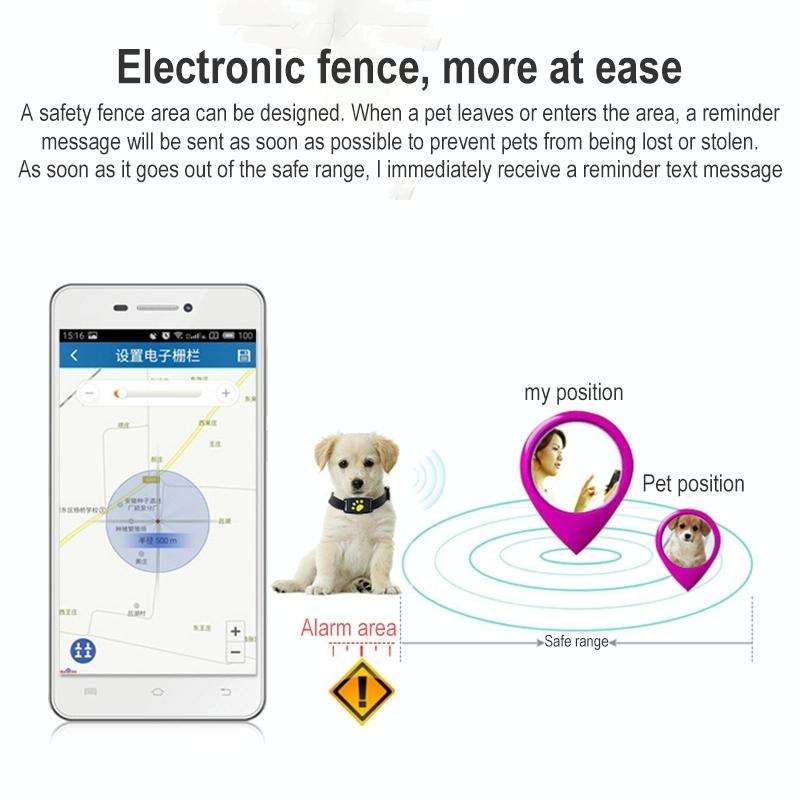 Z8-A Mini Pet Smart Wear GPS Pet Locator Tracking Device(Pink)