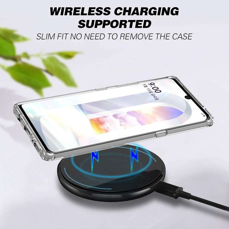 For LG Velvet Shockproof Scratchproof TPU + Acrylic Protective Case(Transparent)