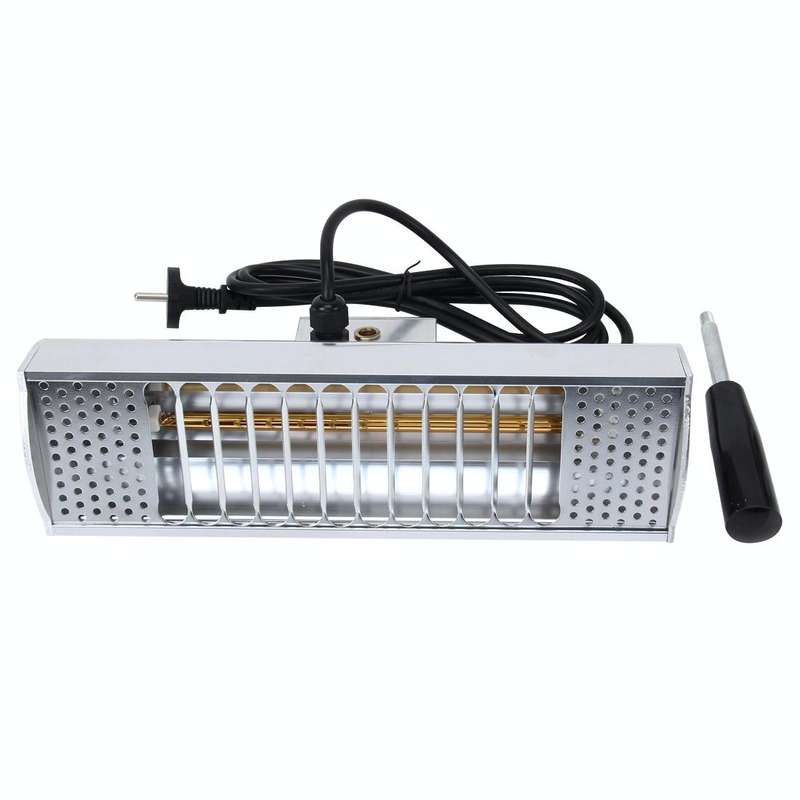 1000W Handheld Heat Light Infrared Dryer Spray Paint Heating Curing Lamp Baking Booth Heater, Cab...