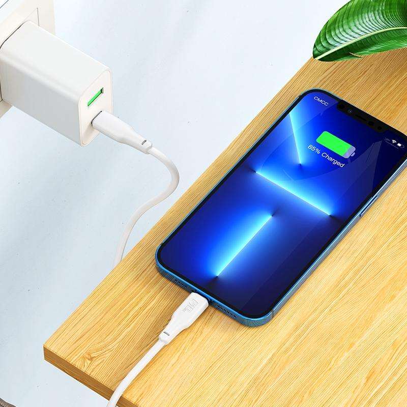hoco X93 PD 20W USB-C/Type-C to 8 Pin Data Cable, Length:2m(White)