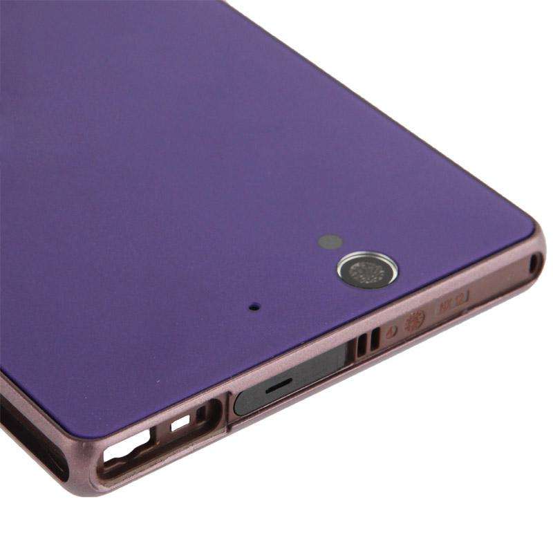 Middle Board + Battery Back Cover for Sony L36H (Purple)