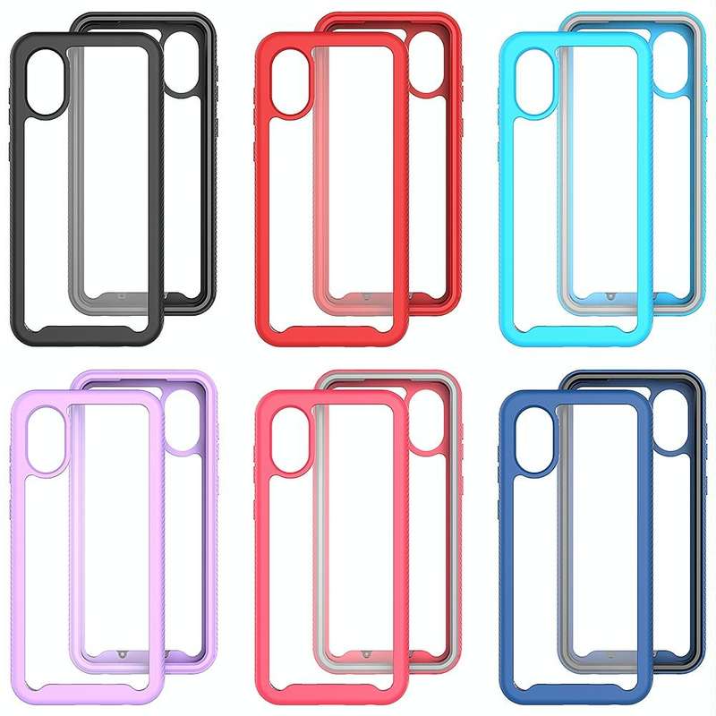 For Samsung Galaxy A03 Core Starry Sky Solid Color Series Shockproof PC + TPU Phone Case(Black)