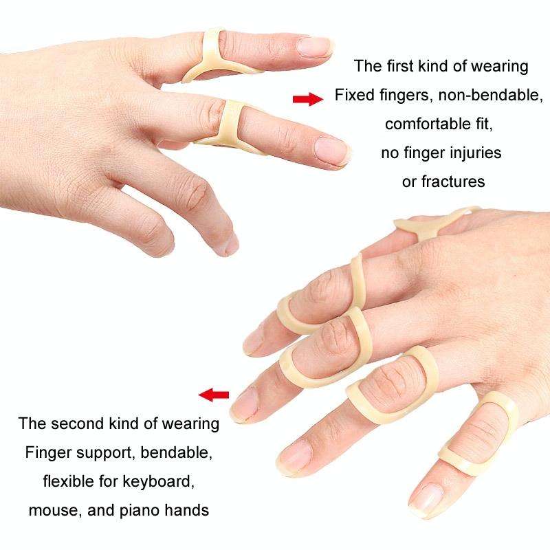 Finger Splint Fixation Ring Joint Bending Protection Fixator, Specification: Size 8