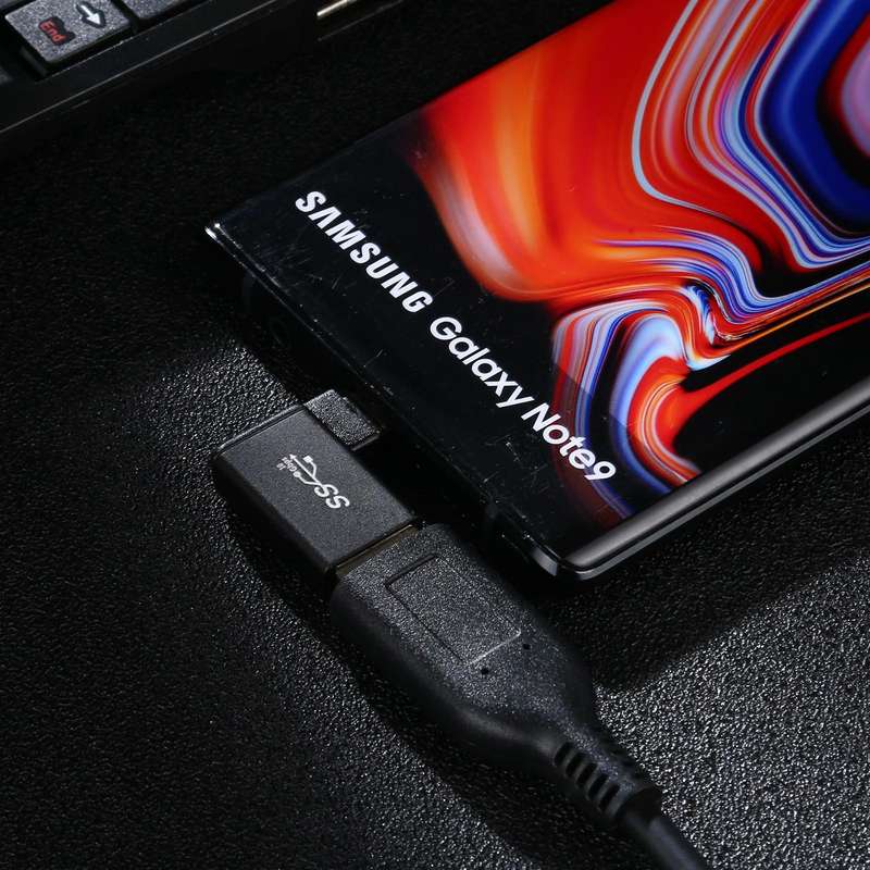Type-C / USB-C Male to USB 3.0 Female 90 Degree Elbow Head Aluminium Alloy Adapter (Black)