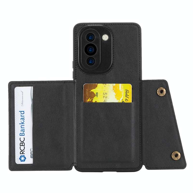 For Huawei nova 10 Double Buckle Magnetic Phone Case(Black)