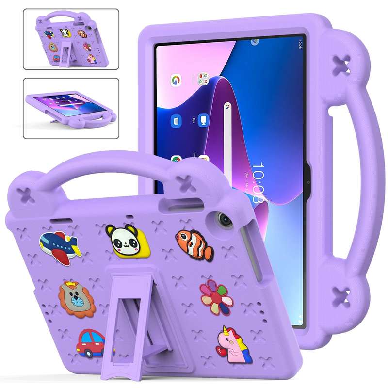 For Lenovo Tab M10 3rd Gen TB328FU / TB328XU 2022 10.1 Handle Kickstand Children EVA Shockproof T...