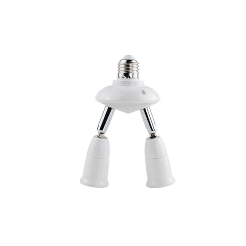 E27 to E27 Splitter Adjustable LED Light Bulb Holder Adapter Converter Socket Light Bulb Holder, ...