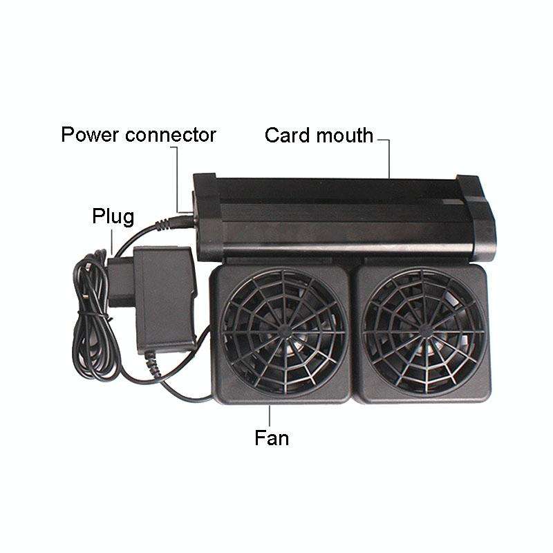 Fish Tank Cooling Fan Cooling Silent Aquarium Fan, Specification: 4 Head EU Plug
