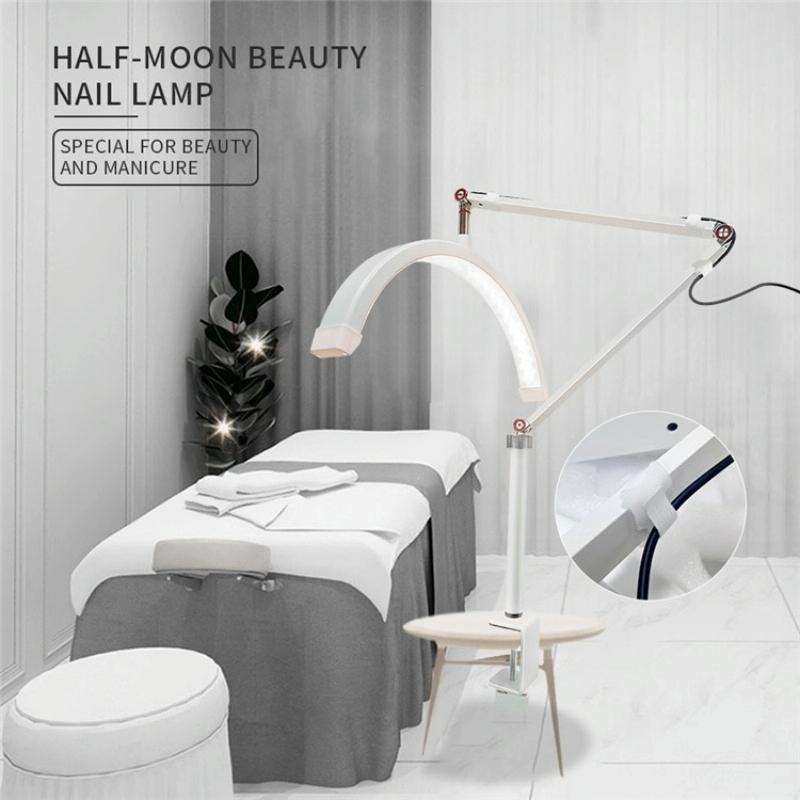 HD-M3X For Eyelash Extensions / Tattoo / Nail Art Lighting Lamp 16 inch Clip-on Half Moon Desk La...
