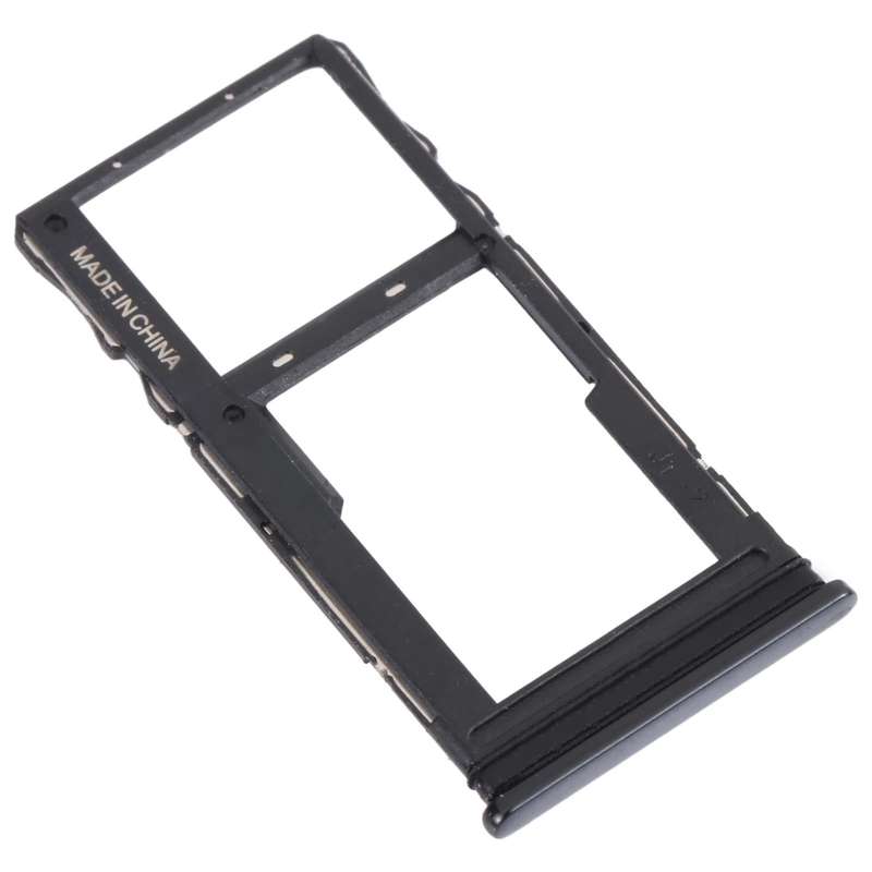For TCL 20 5G Original SIM Card Tray + SIM / Micro SD Card Tray(Black)
