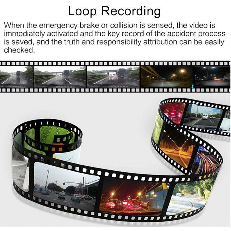 X96 4 inch 2.5D Full HD 1080P Multi-functional Smart Car Dual Lens Video Record Camera Support TF...