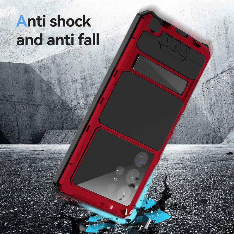 For Samsung Galaxy S22 Ultra 5G R-JUST RJ-56 3rd Gen Life Waterproof Dustproof Shockproof Phone C...