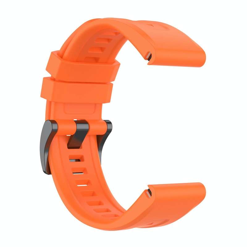 For Garmin Fenix 7X Quick Release Silicone Watch Band(Orange)