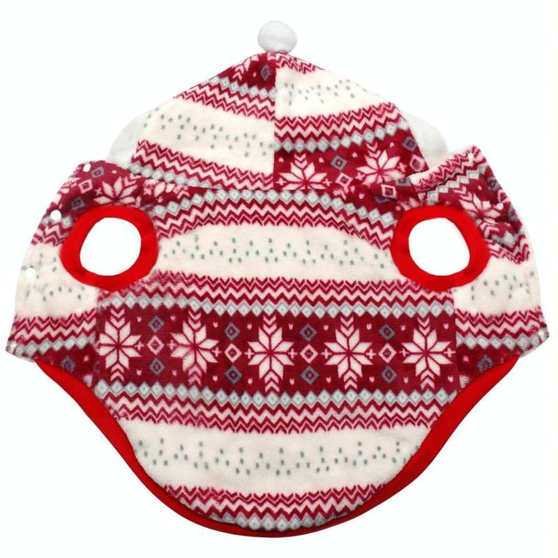 Pet Dog Christmas Costume Pet Snow Warm Coat, Size:L(Black)