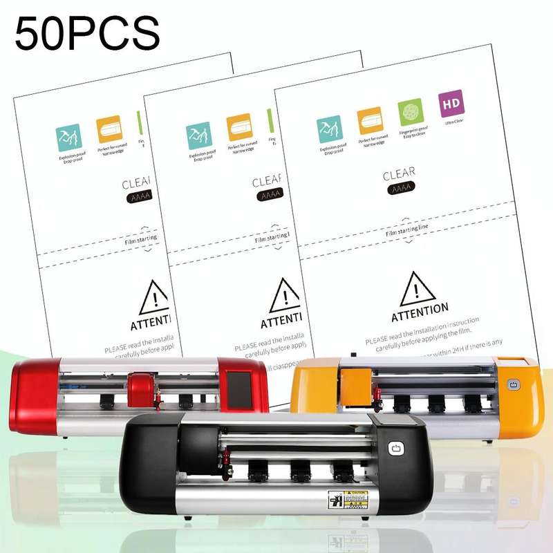 50 PCS F0006 High Definition Silicone TPU Soft Film Supplies for Protector Cutter