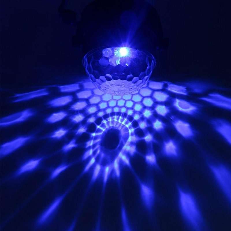 YouOKLight YK2278 3W Sound Activated Party DJ Lighting RBG Disco Ball Strobe Lamp Stage Par Light...