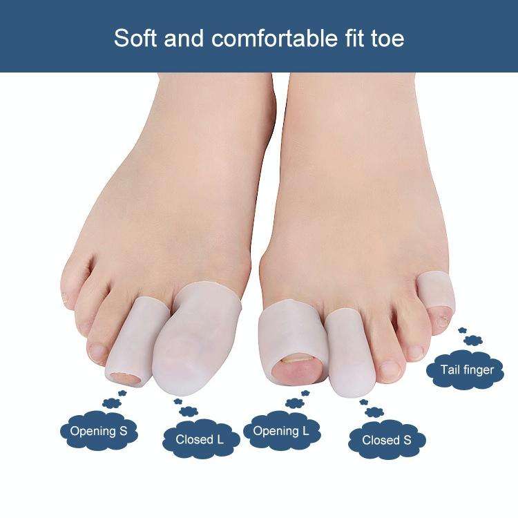 5 PCS Corn Toe Cover Finger Toe Care Set Color Random Delivry, Style:Closed S