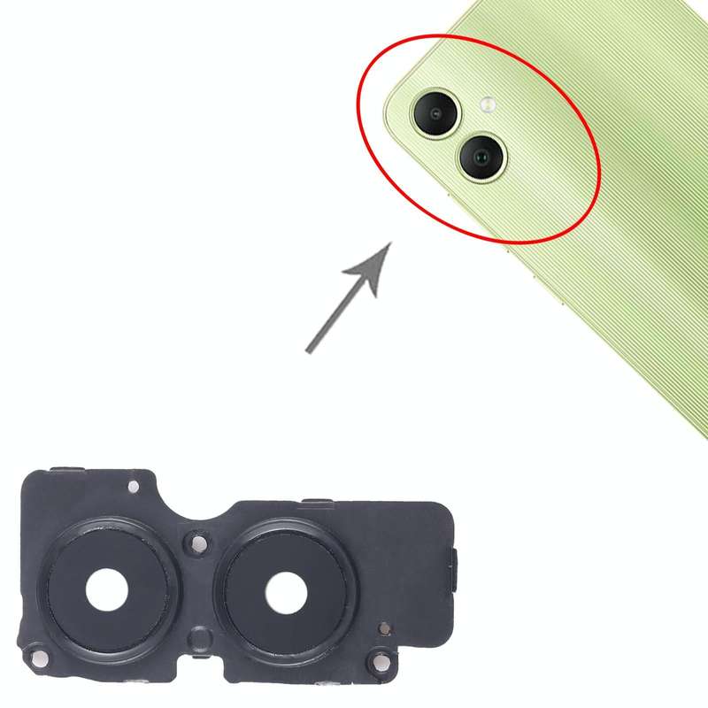 For Samsung Galaxy A05 SM-A055F 10pcs Original Rear Camera Lens Cover(Black)