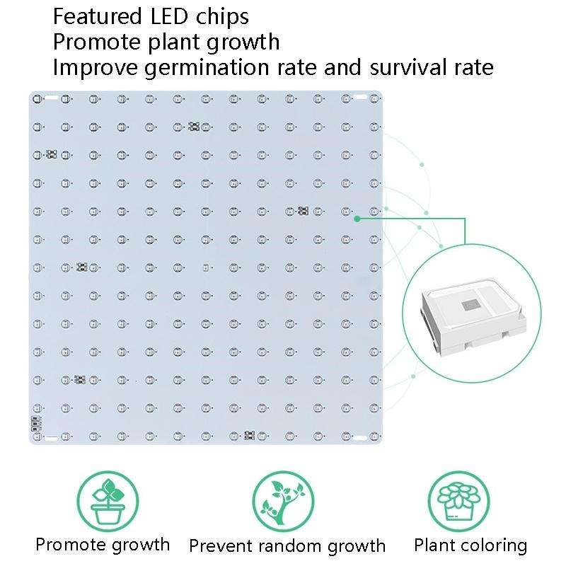 LED Plant Growth Light Indoor Quantum Board Plant Fill Light, Style: D2 45W 169 Beads AU Plug (Pi...
