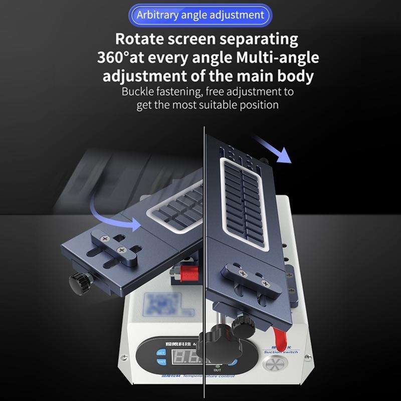 QianLi 3 in 1 Multifunctional 7 inch LCD Screen Separator Machine, Plug:US