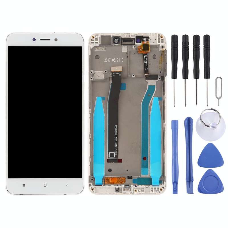 TFT LCD Screen for Xiaomi Redmi 4X Digitizer Full Assembly with Frame(White)