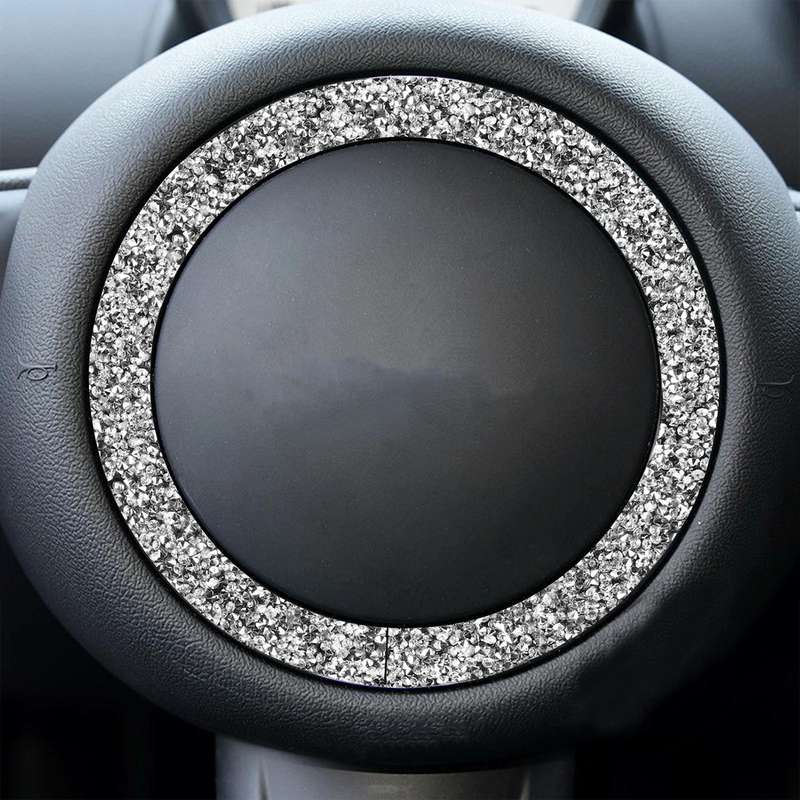 For BMW Mini R55 / R56 Car Steering Wheel R Chassis Diamond Decoration Sticker