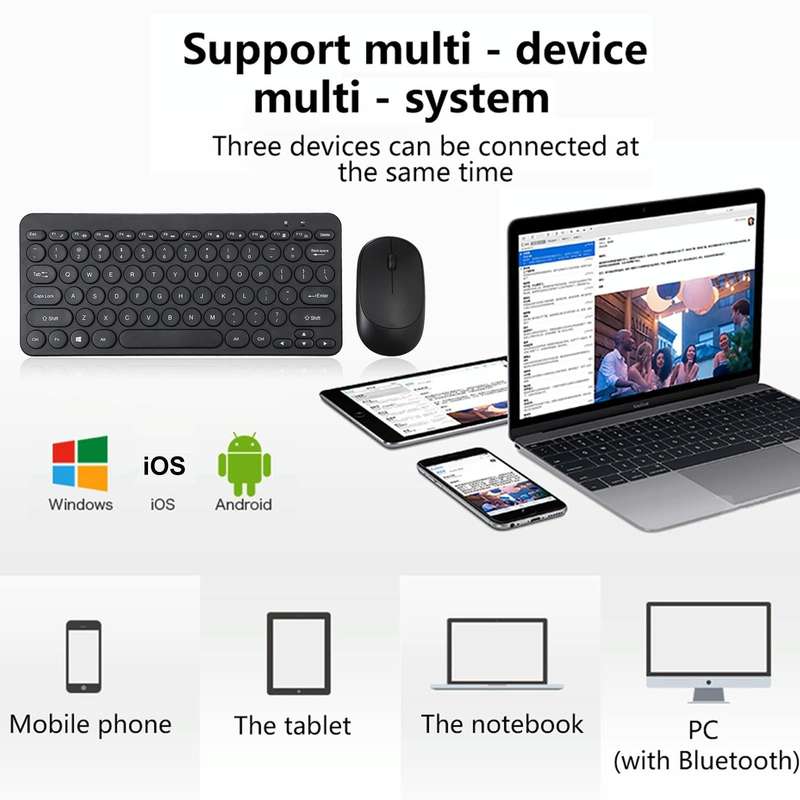 K380 2.4GHz Portable Multimedia Wireless Keyboard + Mouse (Black)