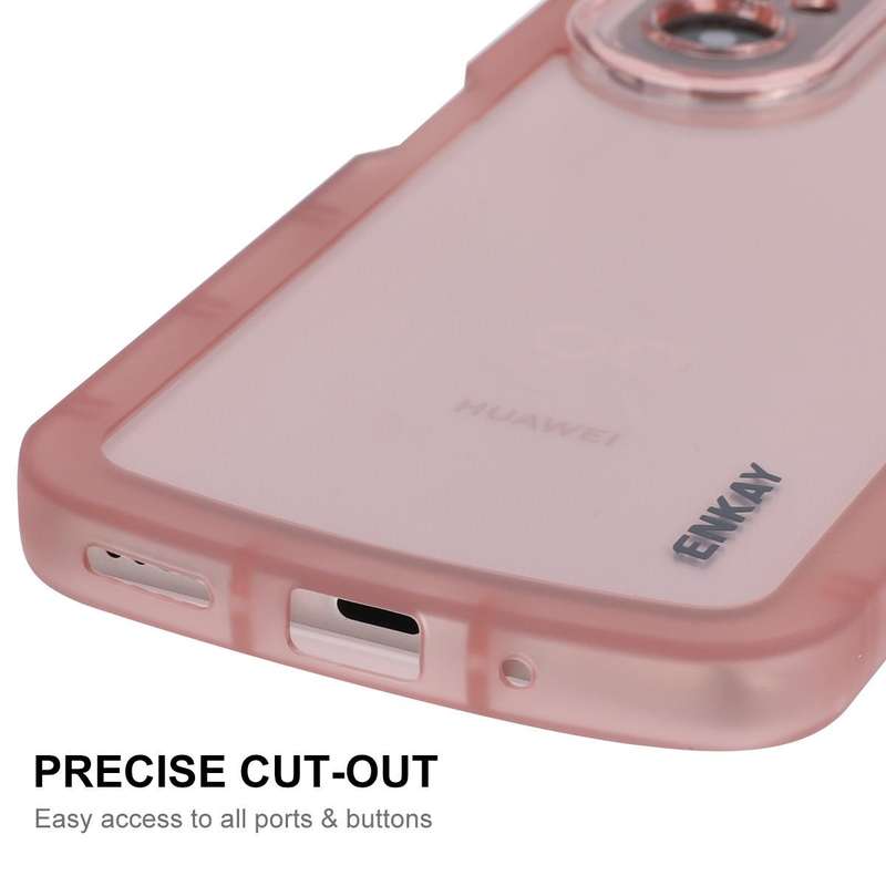 For Huawei Nova 9 SE / Honor 50 SE ENKAY Translucent Matte TPU Shockproof Phone Case(Pink)
