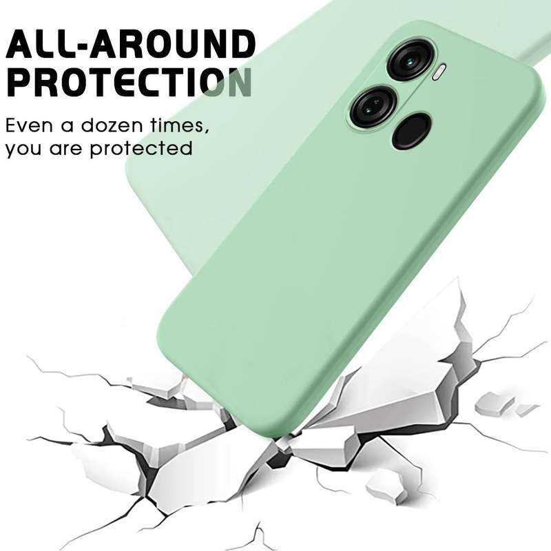For Itel P40 Pure Color Liquid Silicone Shockproof Phone Case(Green)