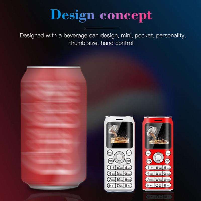 Satrend K8 Mini Mobile Phone, 1.0 inch, Hands Free Bluetooth Dialer Headphone, MP3 Music, Dual SI...