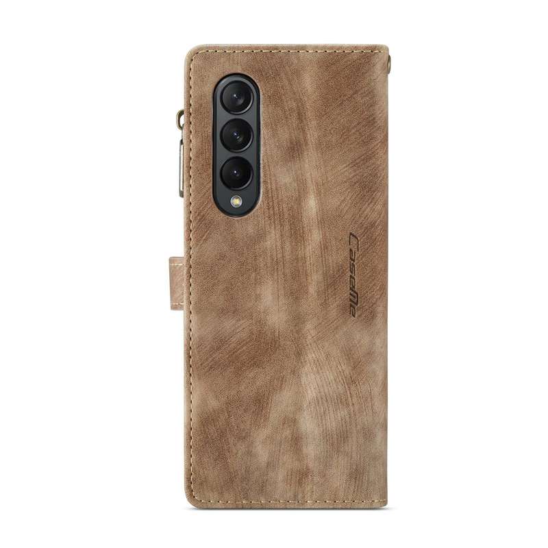 For Samsung Galaxy Z Fold3 5G CaseMe C30 Multifunctional Phone Leather Phone Case(Brown)