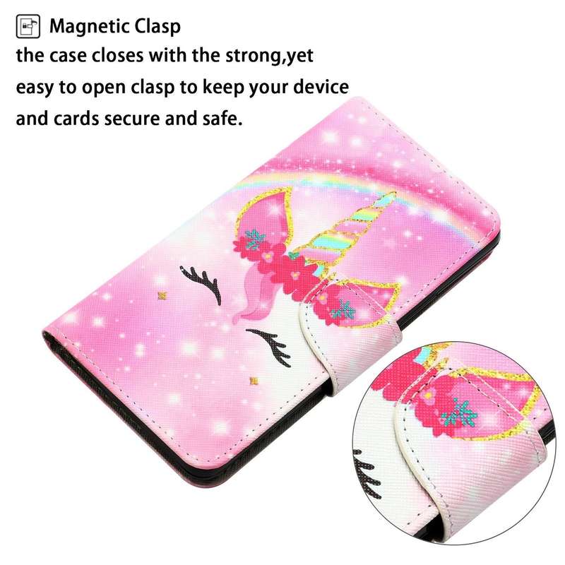 For Samsung Galaxy A03 Core Colored Drawing Leather Phone Case(Unicorn)