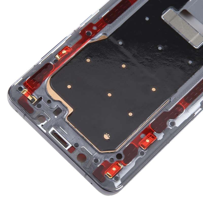 For Huawei Mate 50 Pro Front Housing LCD Frame Bezel Plate(Black)