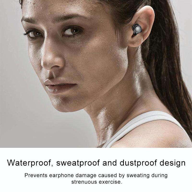 Drawer Type S2 Ear-in TWS Bluetooth V5.0 Wireless Earphones(Grey)