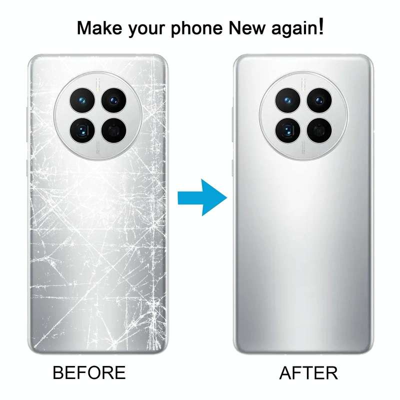For Huawei Mate 50 Battery Back Cover(Black)