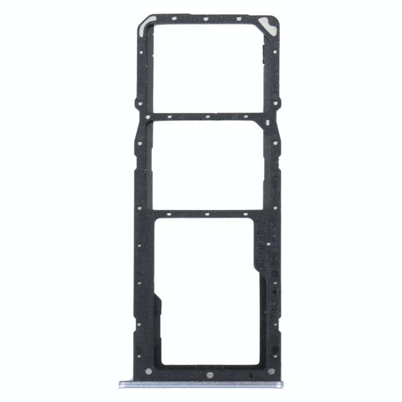 For Realme C31 SIM Card Tray + SIM Card Tray + Micro SD Card Tray (Silver)