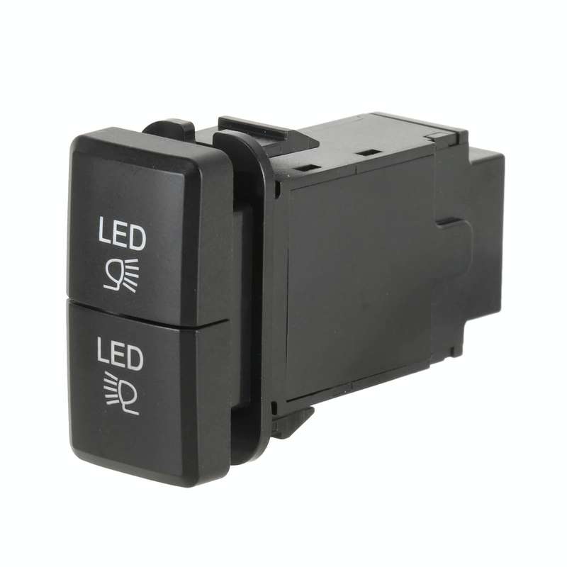 TS-201 For Toyota Car Blue-green Light Large Fog Light Dual Control Switch with Lock