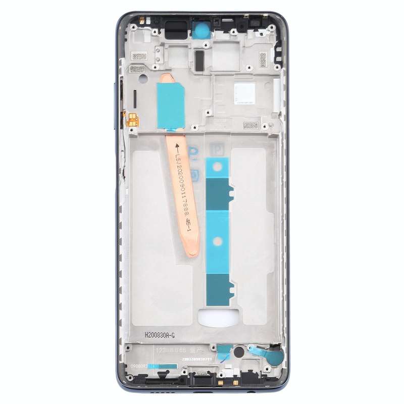 Front Housing LCD Frame Bezel Plate for Xiaomi Poco X3 / Poco X3 NFC M2007J20CG / M2007J20CT(Black)