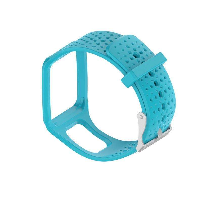 Silicone Sport Watch Band for TomTom 1 Series Runner / Cardio(Blue)