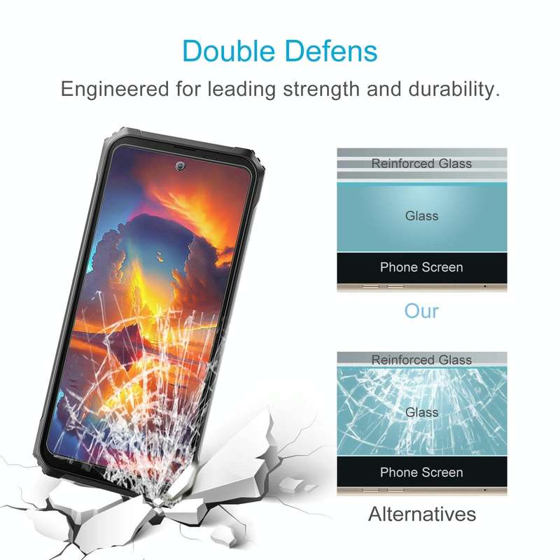 For Blackview BL8000 50pcs 0.26mm 9H 2.5D Tempered Glass Film