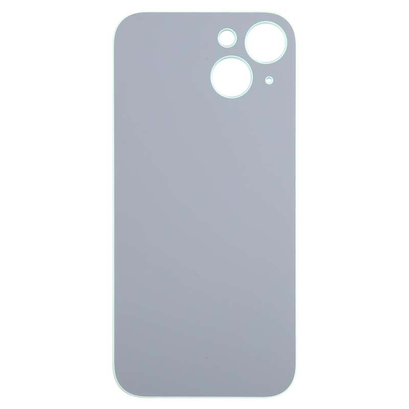 For iPhone 15 Easy Replacement Big Camera Hole Glass Back Battery Cover(Green)