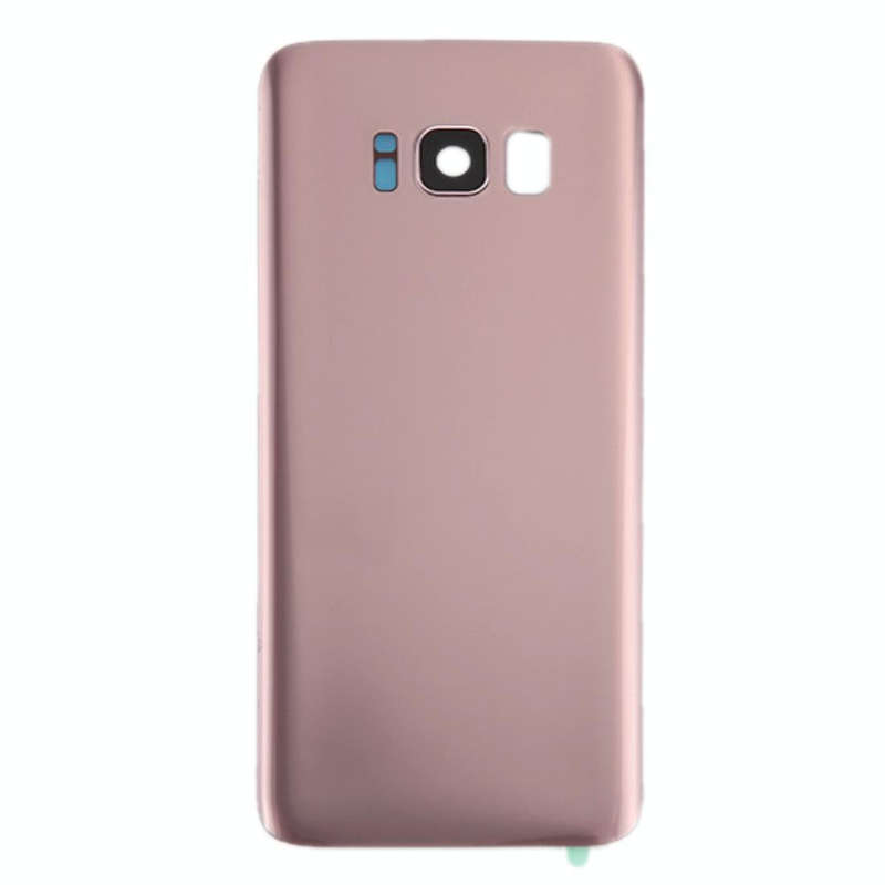 For Galaxy S8+ / G955 Battery Back Cover with Camera Lens Cover & Adhesive (Rose Gold)